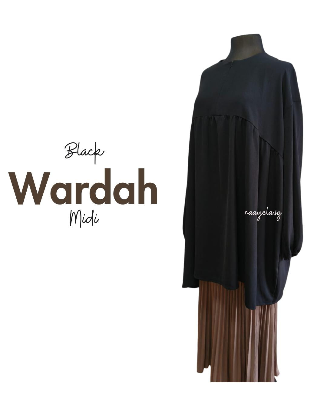 [SG INSTOCKS] WARDAH MIDI - PLUS SIZE UP TO PTP 90