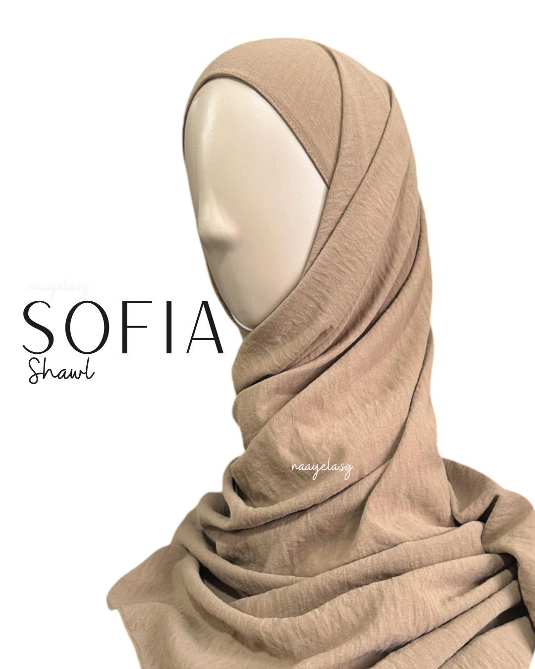 [NAAYELA.SG] SOFIA SEMI INSTANT SHAWL (TIE BACK)