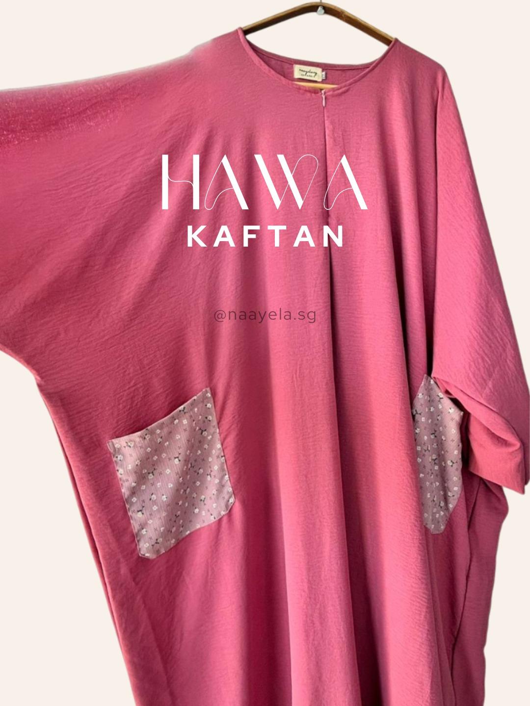 [NAAYELA.SG] PLUS SIZED HAWA KAFTAN W PRINTED POCKETS