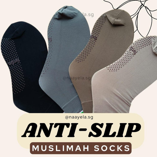 [SG INSTOCKS] MUSLIMAH SOCKS ANTI-SLIP