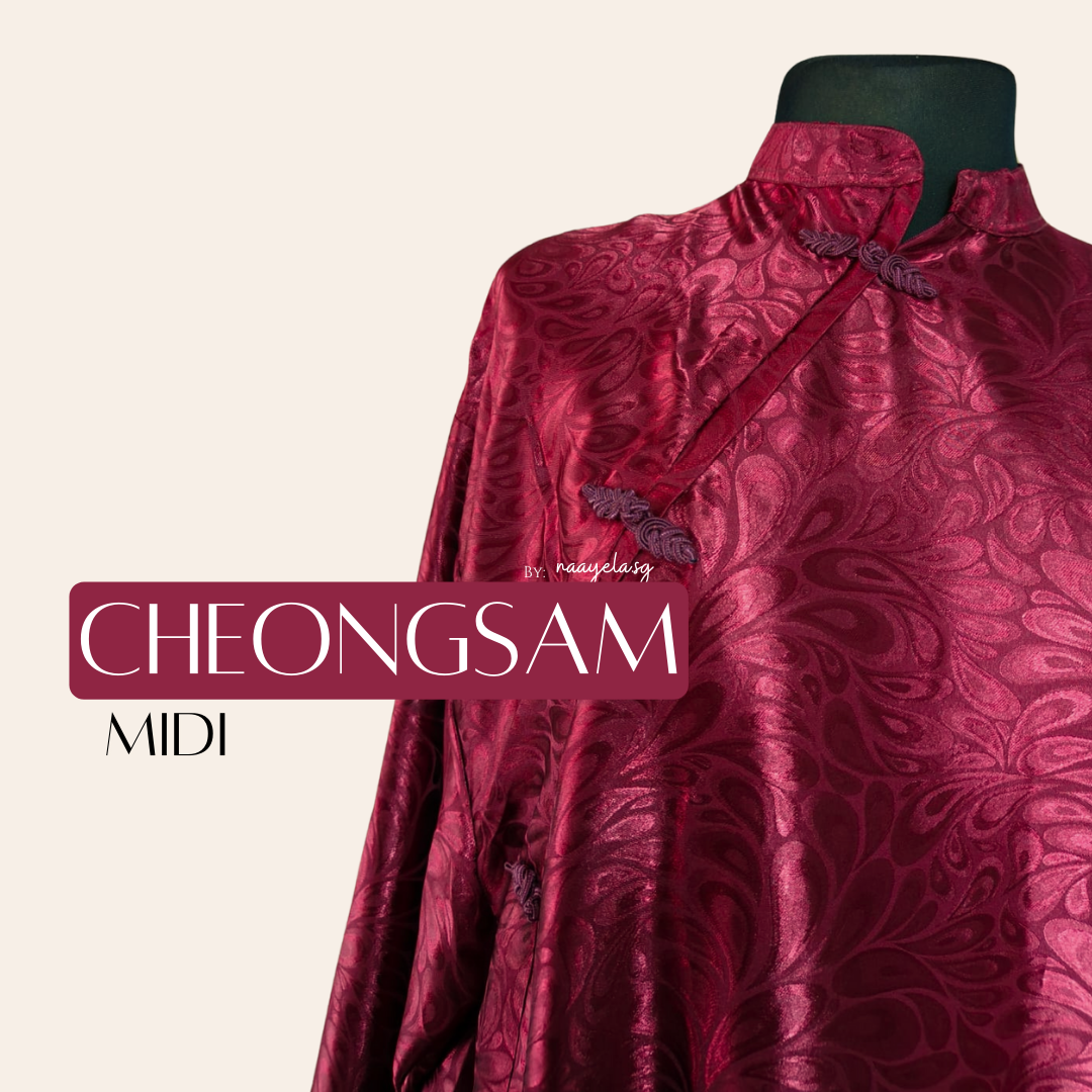 CHEONGSAM MIDI (PLUS SIZE)