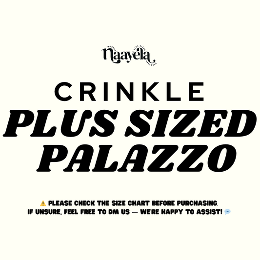 PLUS SIZED PALAZZO - FIT UP TO 180KG - CHECK SIZE CHART