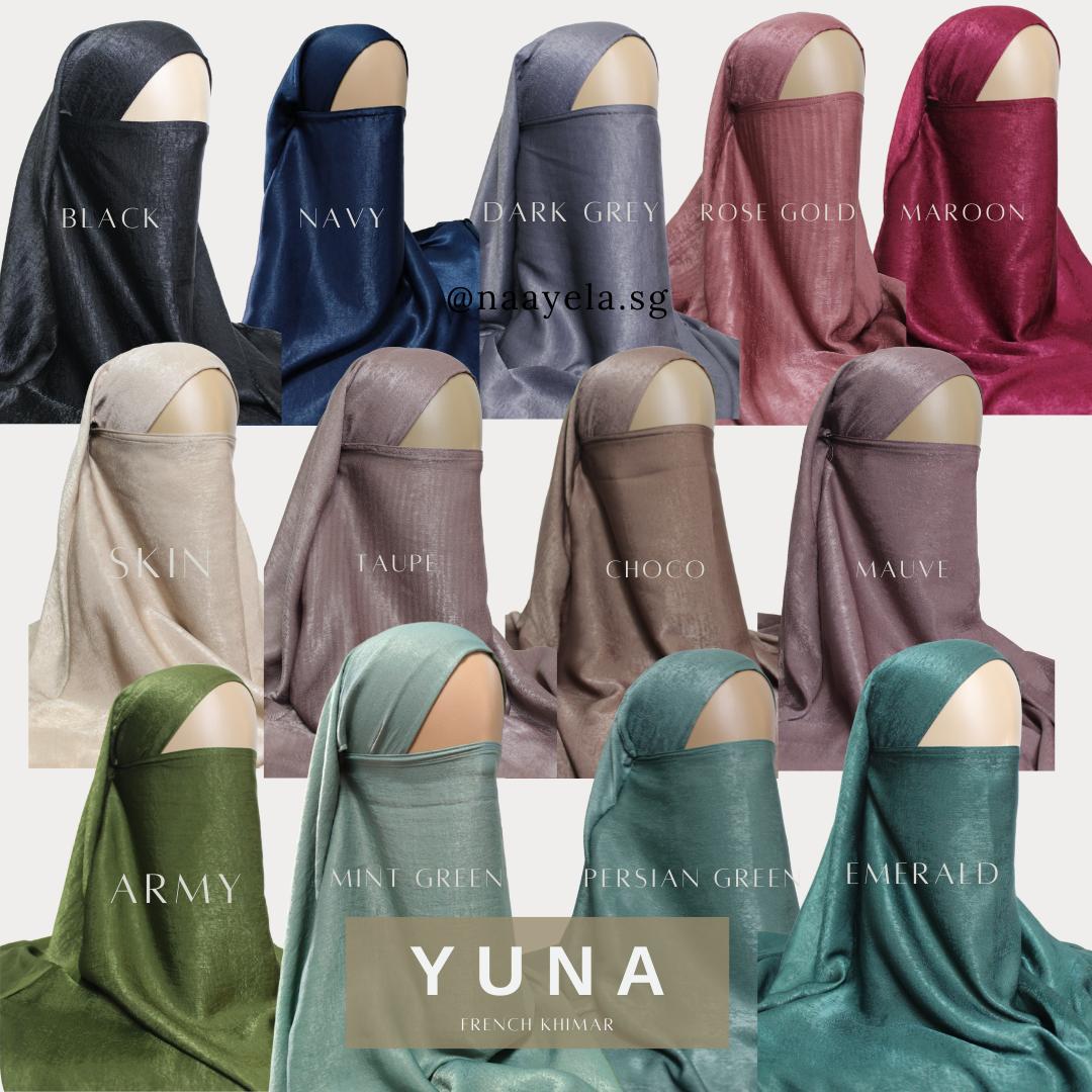 YUNA FRENCH KHIMAR - Santorini Silk