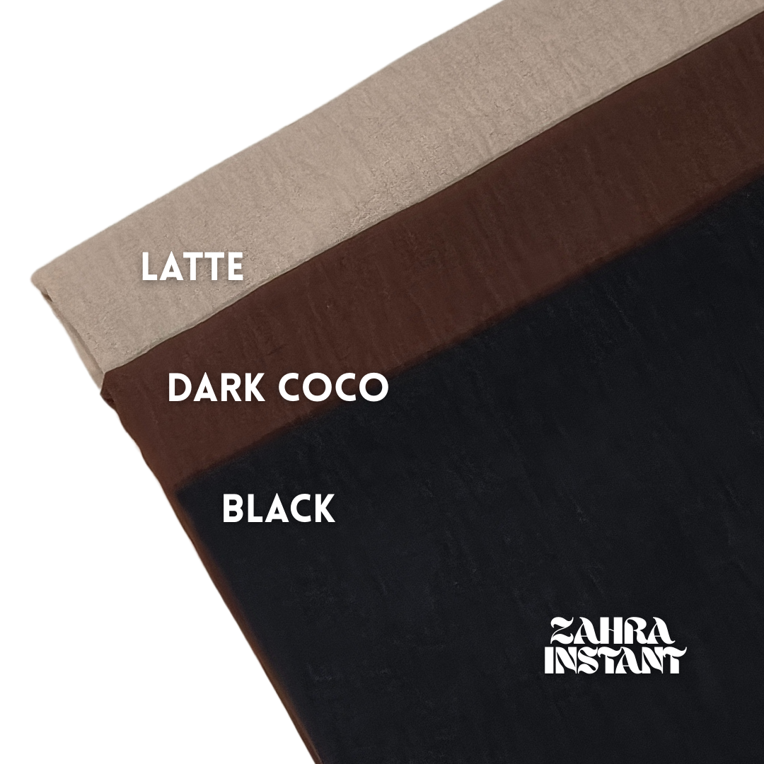 [PLUS SIZED] ZAHRA INSTANT HIJAB - SOFT AWNING - IRONLESS