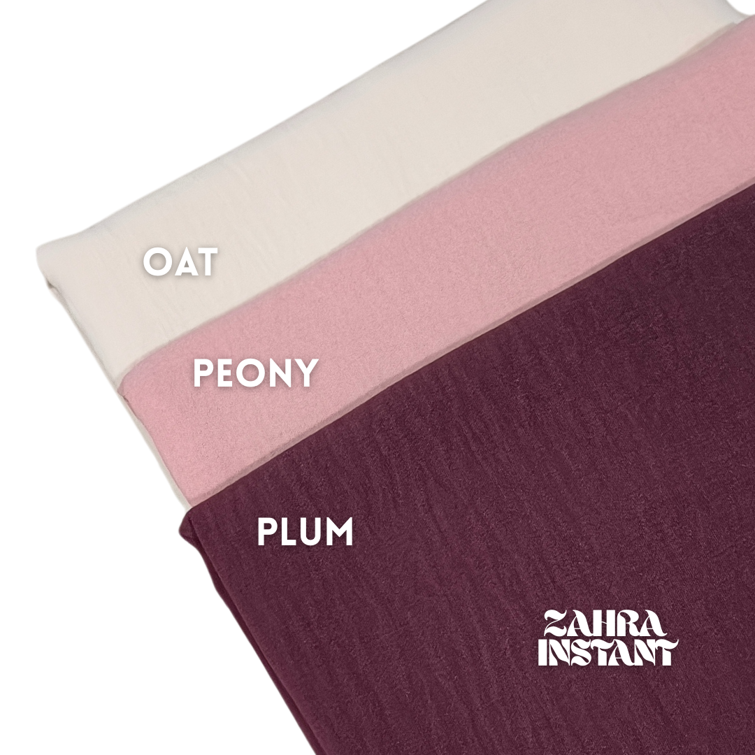 [PLUS SIZED] ZAHRA INSTANT HIJAB - SOFT AWNING - IRONLESS