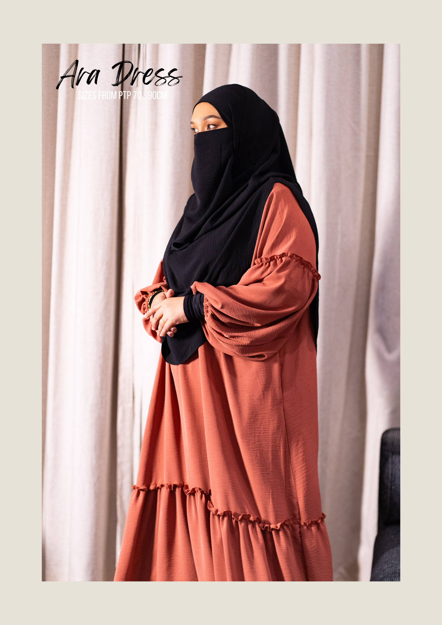 [PLUS SIZED] ARA DRESS | A-LINE , FLOWLY | PTP UP TO 90CM