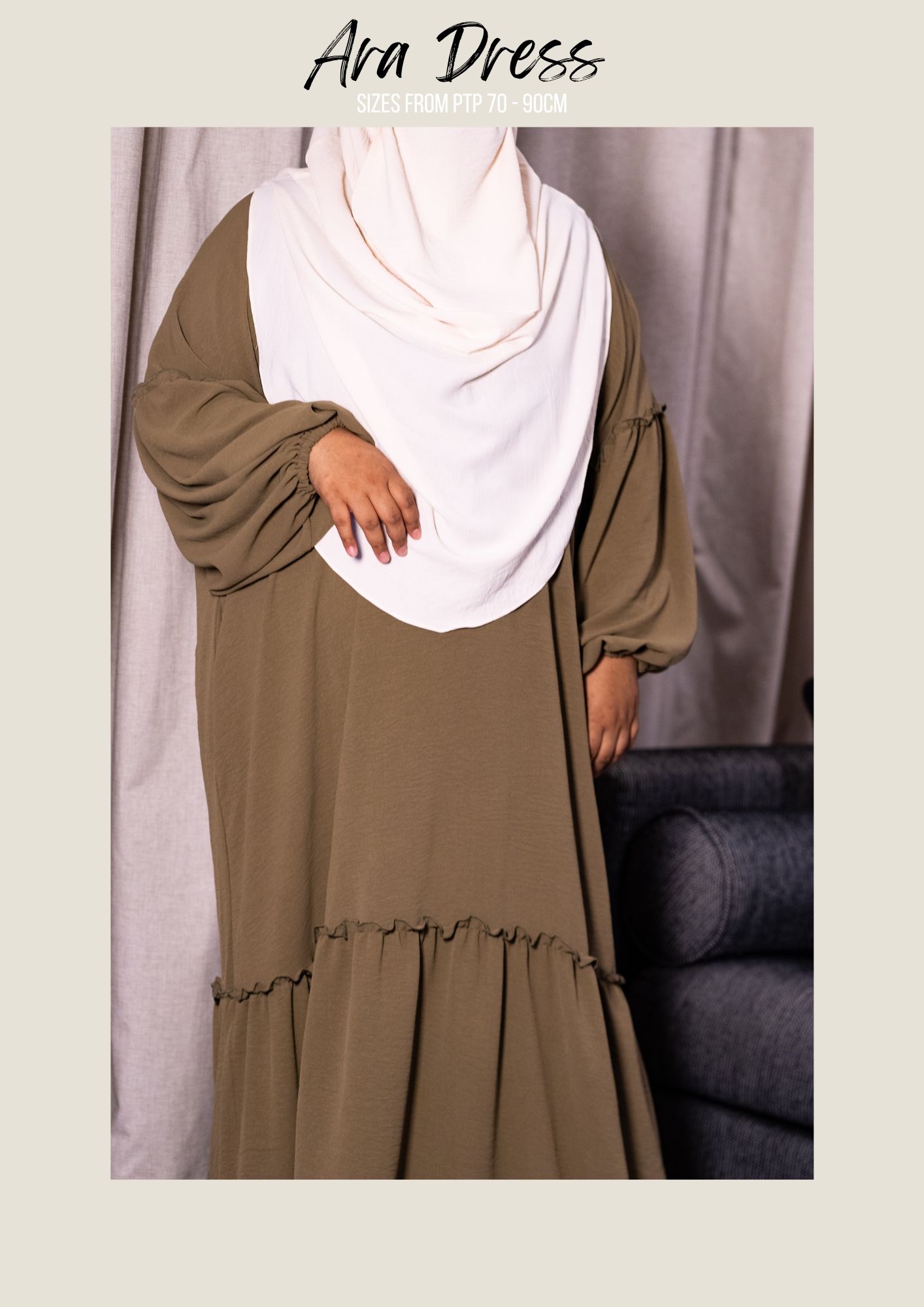 [PLUS SIZED] ARA DRESS | A-LINE , FLOWLY | PTP UP TO 90CM