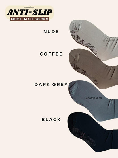 [SG INSTOCKS] MUSLIMAH SOCKS ANTI-SLIP