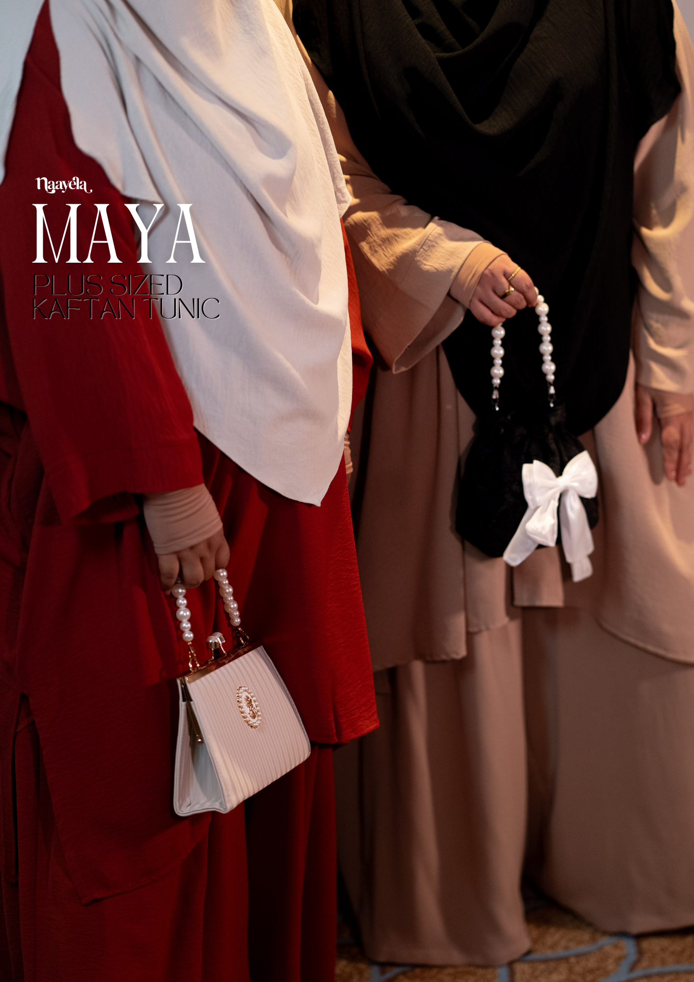 MAYA MIDI - PLUS SIZE OVERSIZED KAFTAN