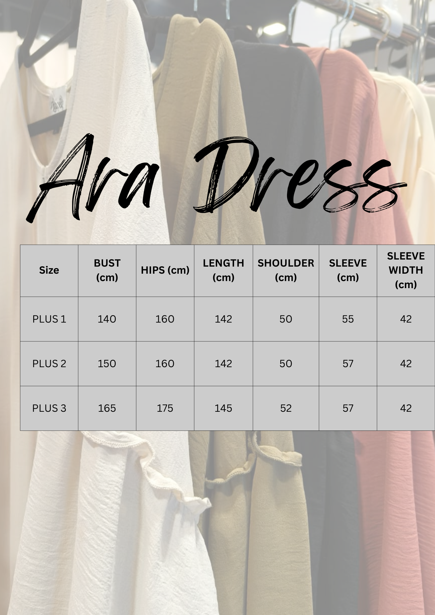 [PLUS SIZED] ARA DRESS | A-LINE , FLOWLY