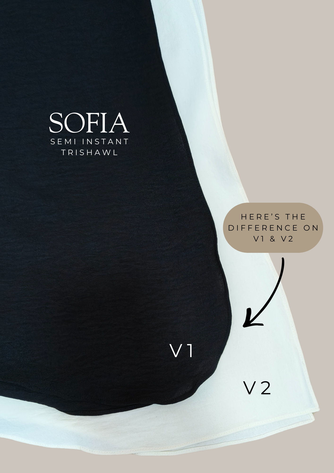[NAAYELA.SG] SOFIA SEMI INSTANT SHAWL (TIE BACK)