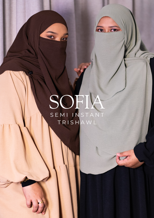 [NAAYELA.SG] SOFIA SEMI INSTANT SHAWL (TIE BACK)