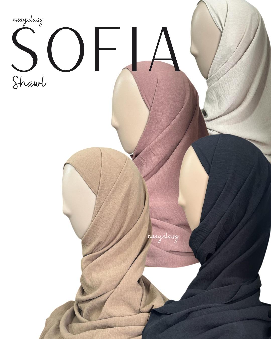 [NAAYELA.SG] SOFIA SEMI INSTANT SHAWL (TIE BACK)