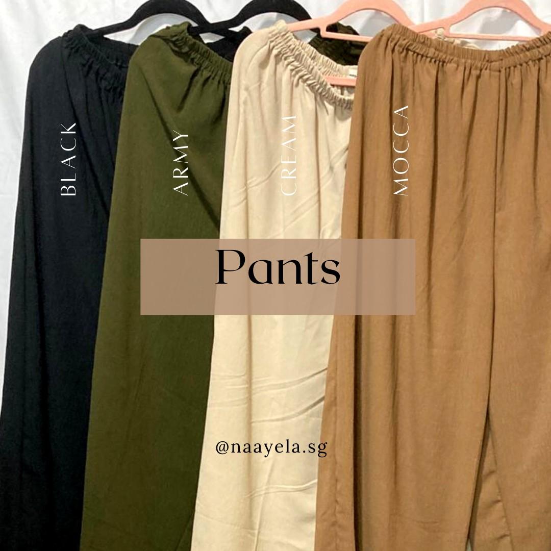 [NAAYELA.SG] PLUS SIZE CRINKLE PANTS -  XL TO XXXL