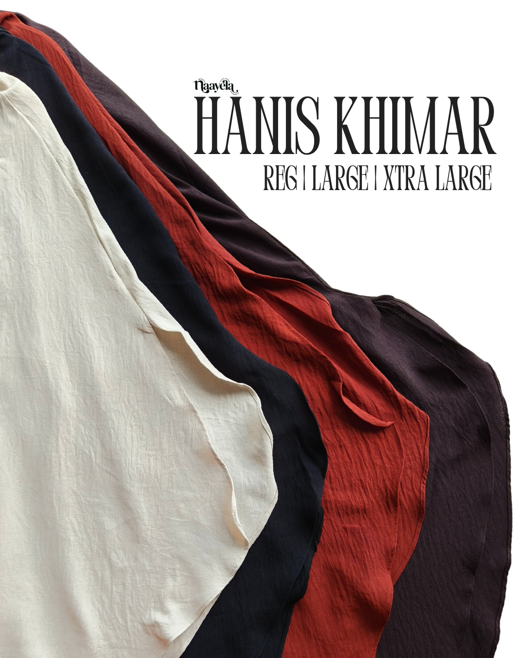 [PLUS SIZED] HANIS French Khimar - Umrah/Hajj Essential