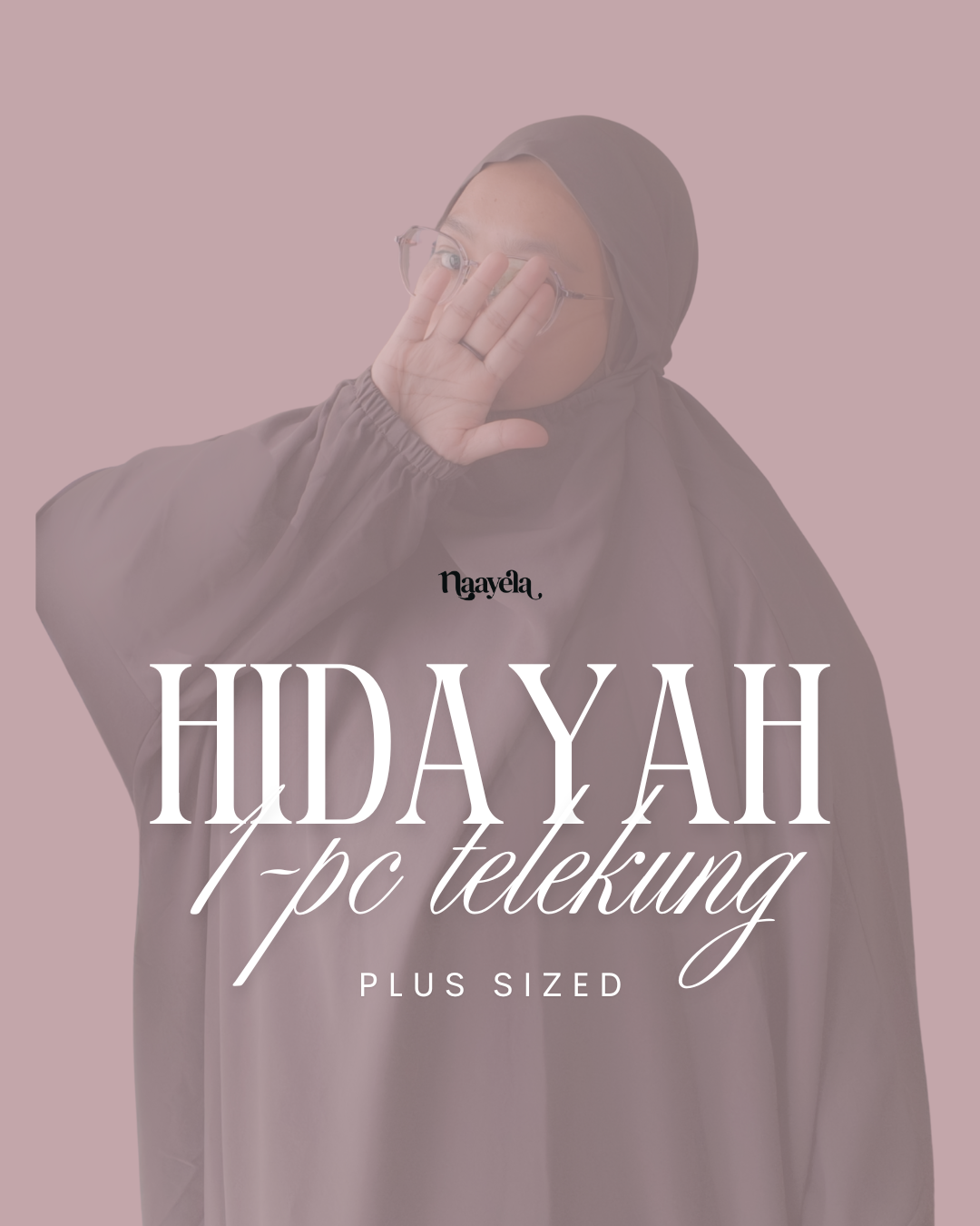 HIDAYAH 1-PC TELEKUNG - PLUS SIZED