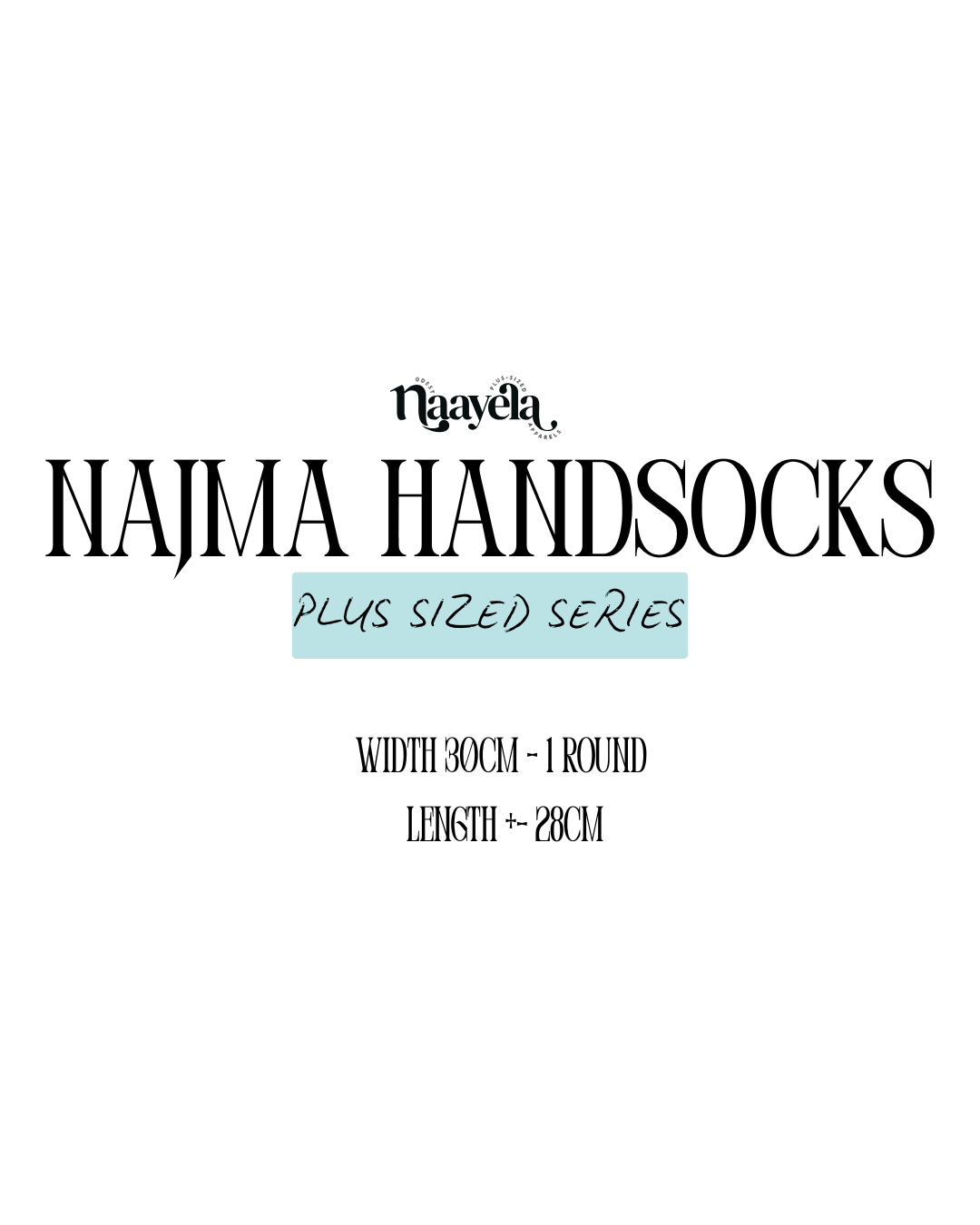[PLUS SIZED] NAJMA HANDSOCKS – Soft Rayon Cotton, Comfy & Perfect for Daily Wear!