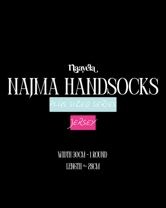 [PLUS SIZED] NAJMA HANDSOCKS - JERSERY