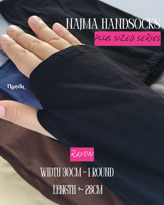 [PLUS SIZED] NAJMA HANDSOCKS – Soft Rayon Cotton, Comfy & Perfect for Daily Wear!